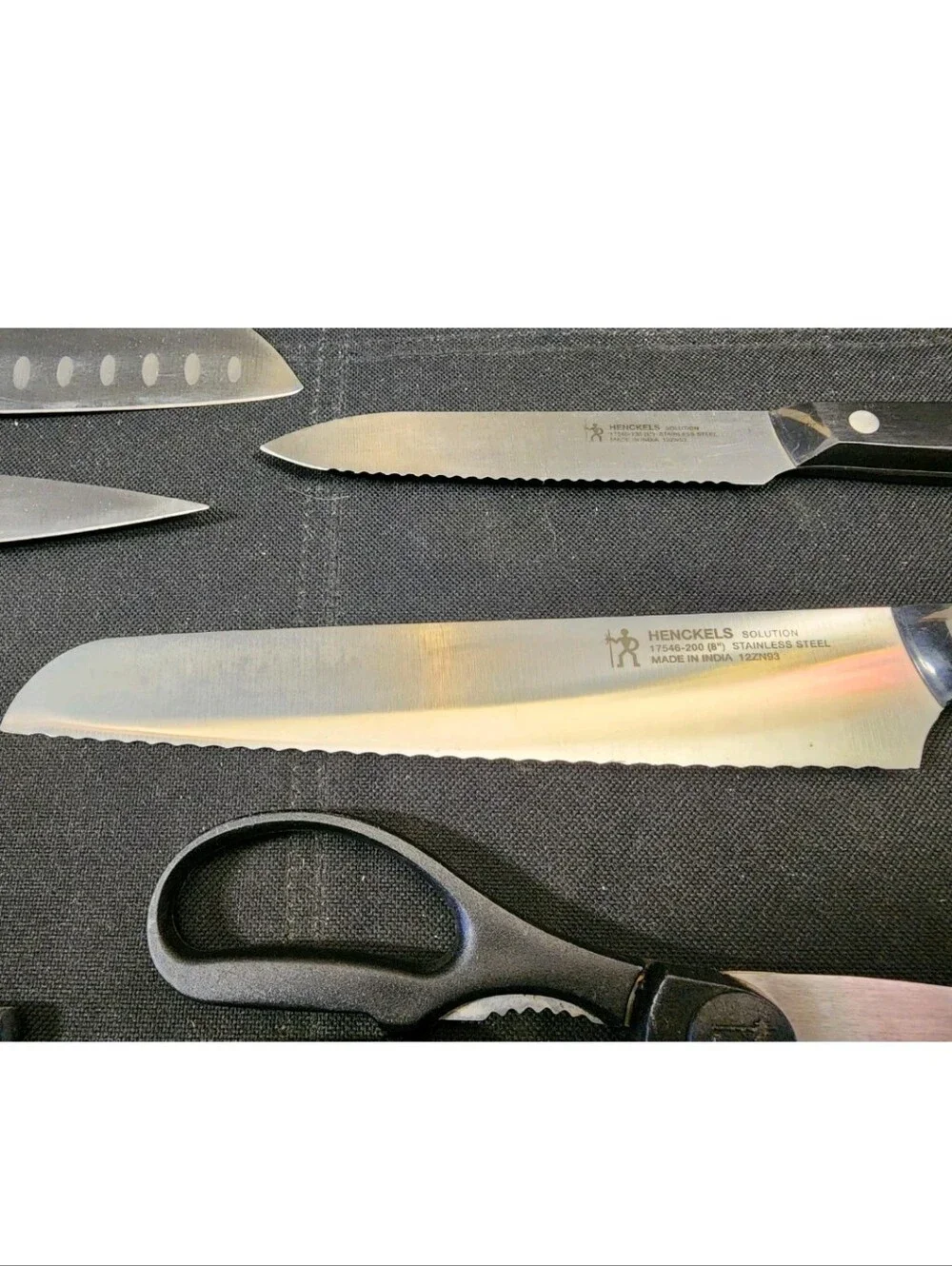 J.A. Henkels 9 Pc Knife Set With Block Used Ready2Use